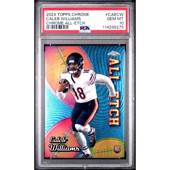 Caleb Williams (RC) 2024 Topps Chrome All Etch ROOKIE BEARS GEM MINT PSA 10 - Picture 2 of 3